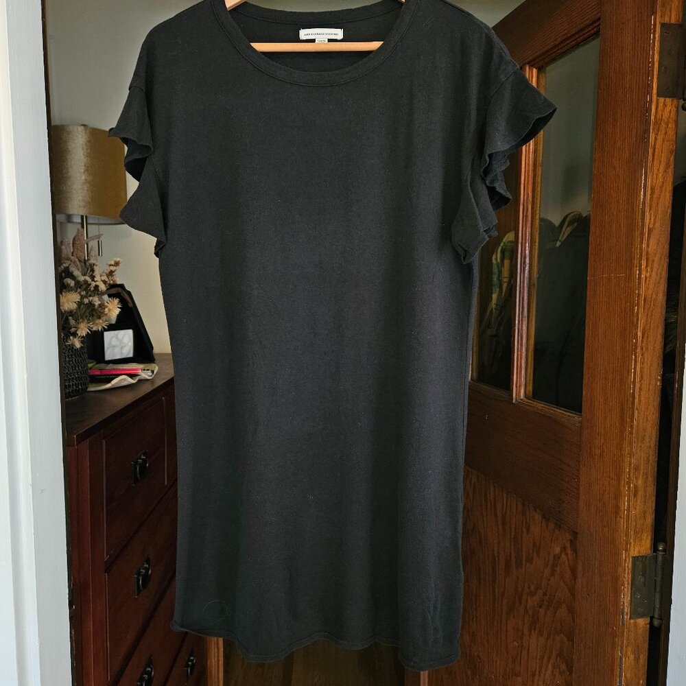 American Eagle Outfitters Women's Black Shirt Dress w/ Ruffle Sleeves - Size M